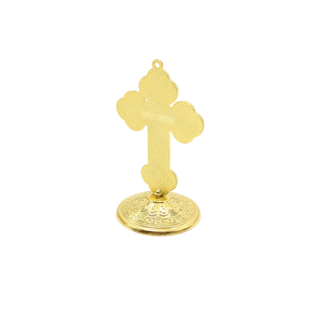 Metal Ornate Table Crucifix -10cm