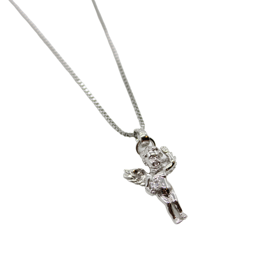 Stainless Steel Angel Pendant/Chain Set