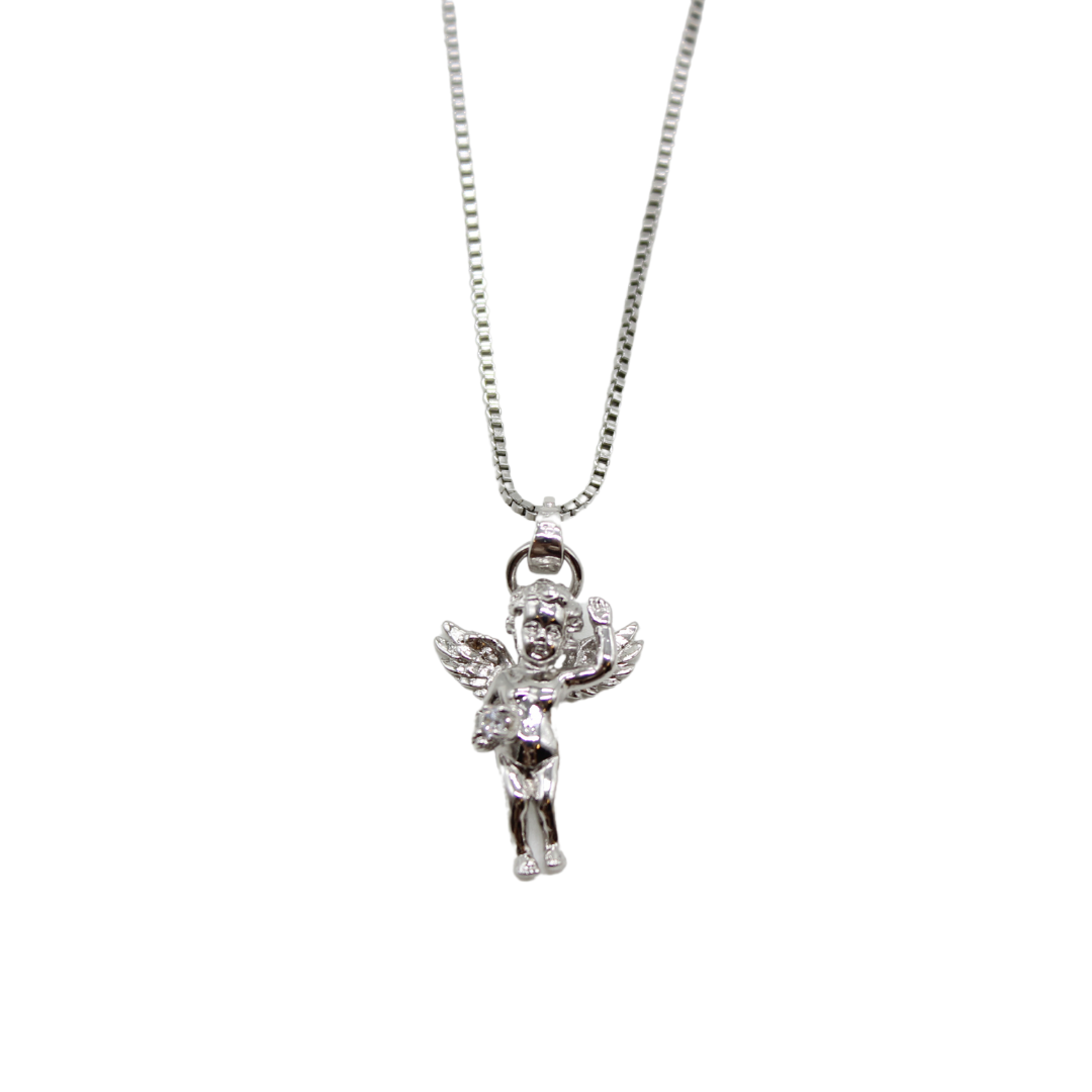 Stainless Steel Angel Pendant/Chain Set