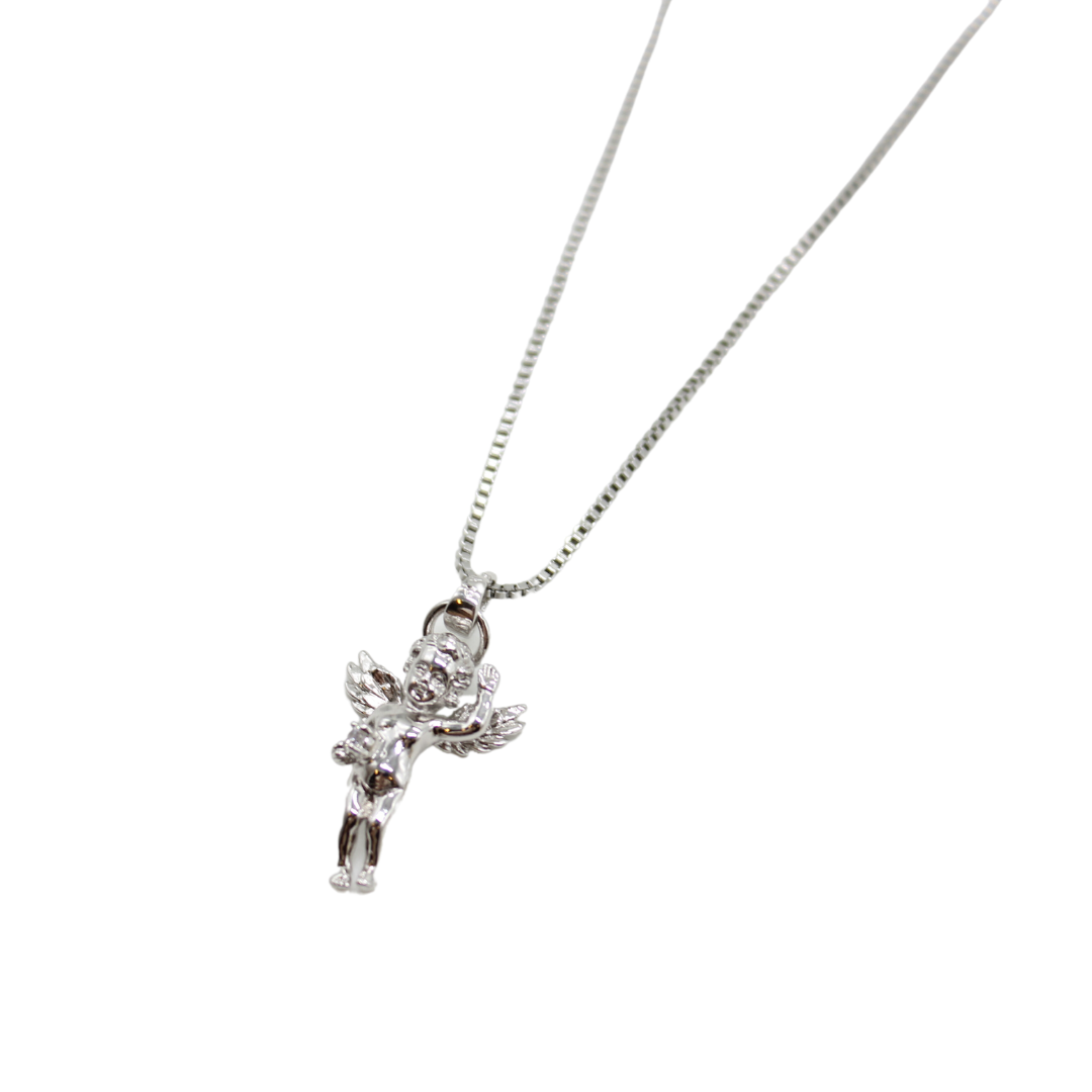 Stainless Steel Angel Pendant/Chain Set