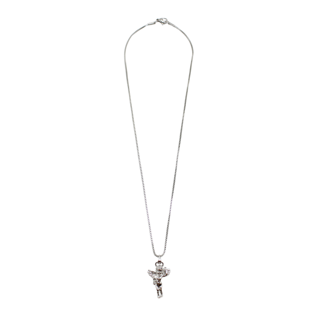 Stainless Steel Angel Pendant/Chain Set