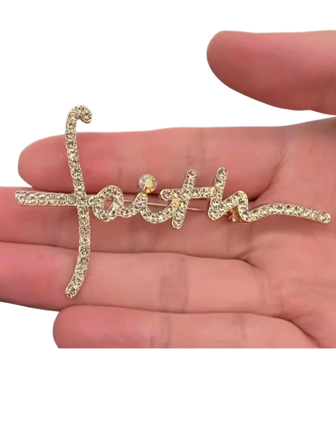 Faith Diamante Brooch