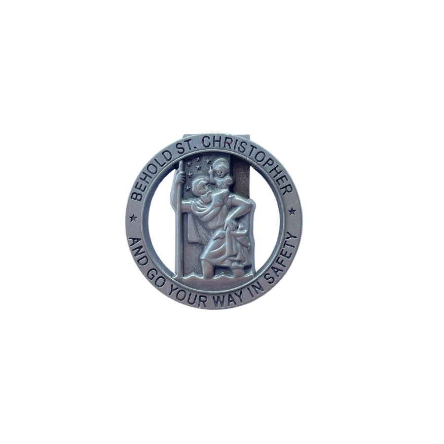 Saint Christopher Car Visor Clip