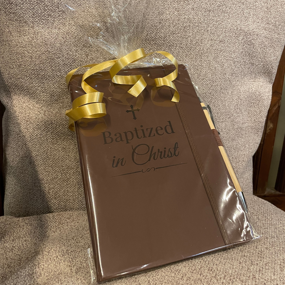 'Baptised in Christ' Notebook (Personalisation Availablle)