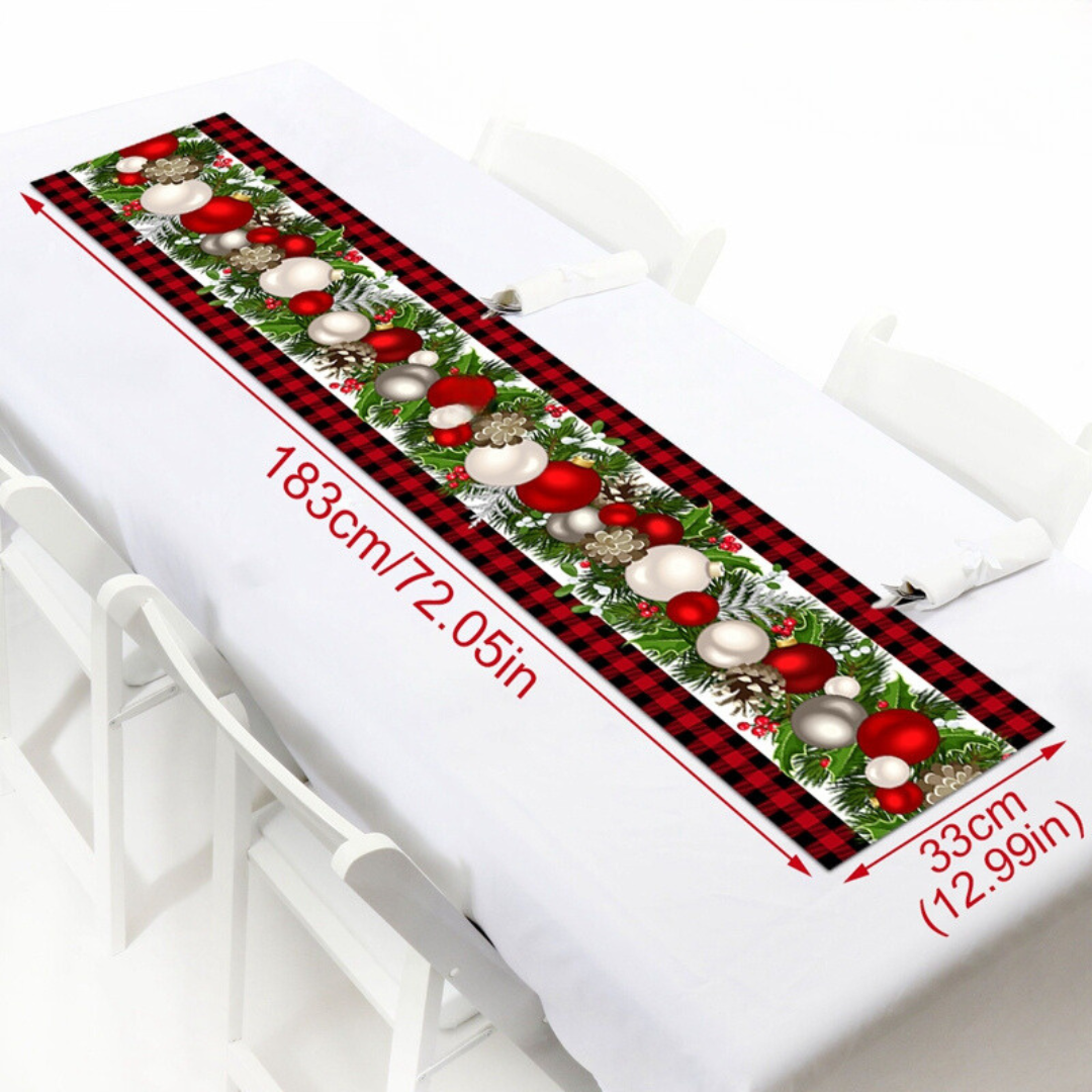 Christmas Table Runners (Linen) 4 Designs 72 x 13inch