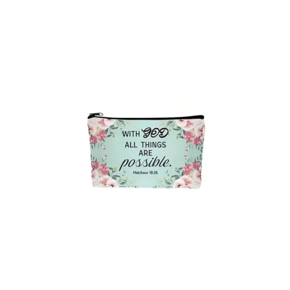 Baptism Set - Bible Verse Pouch/Inspirational Bible Verse
