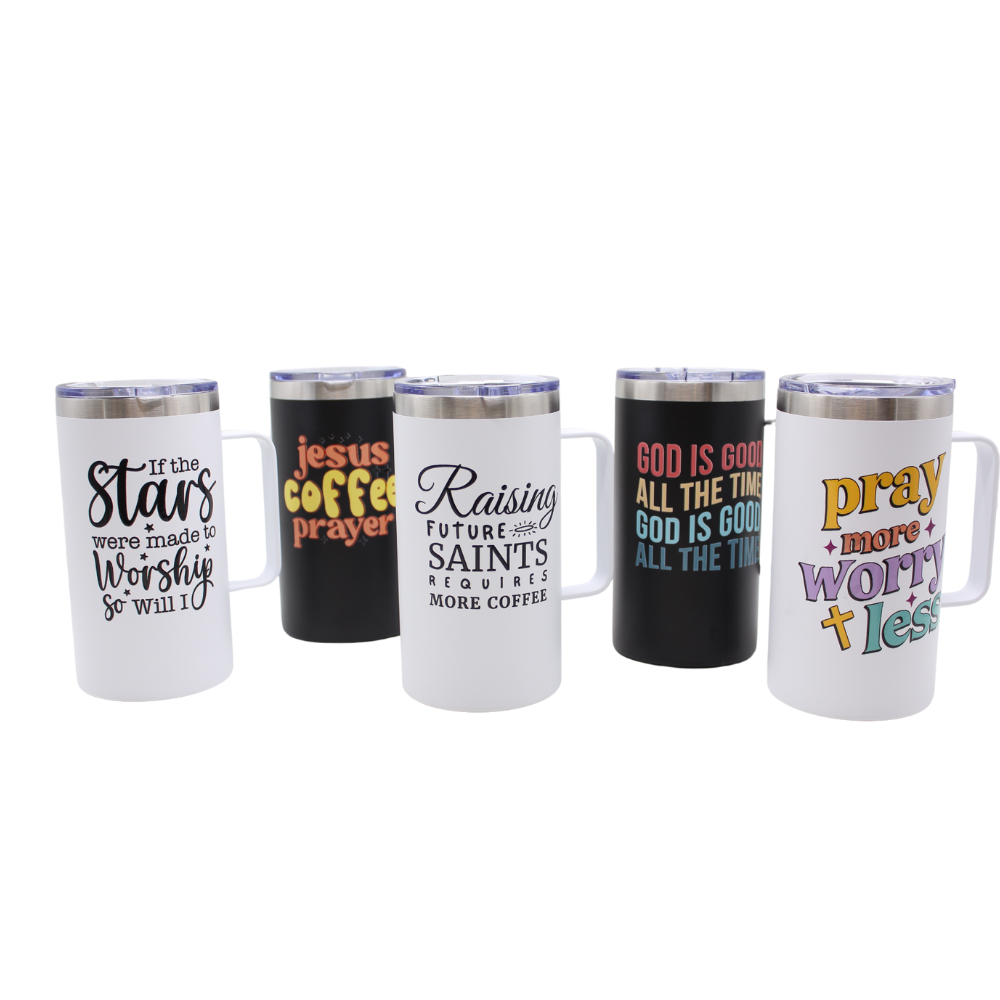 Inspirational 24oz Stainless Steel Thermal Coffee Cups