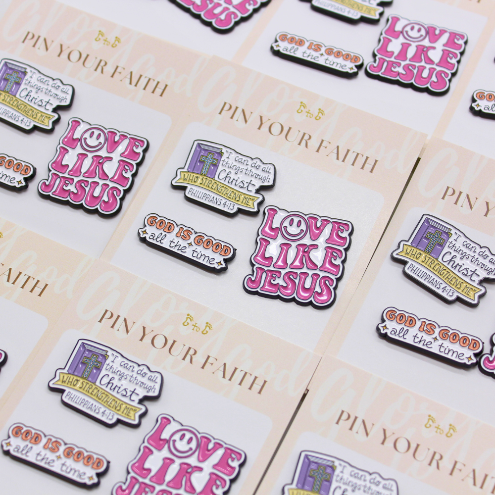 Pin Your faith Christian enamel pins (set of 3)