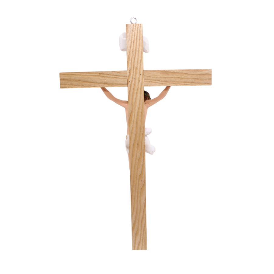 Wood Resin Wall Crucifix - 60cm