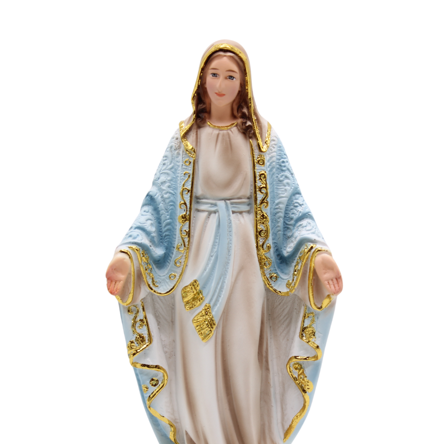 Our Lady of Grace Statue - 30cm - gold trim