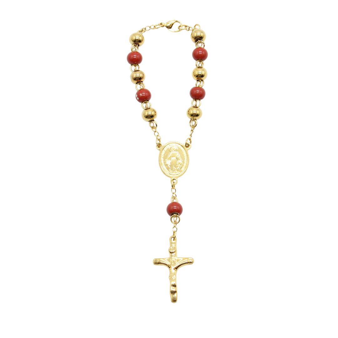 Stainless Steel 8mm Beads Car Rosary