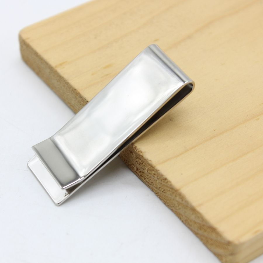 Stainless Steel Money clip with Cross