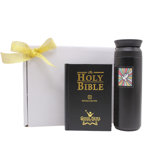 Good News Bible/ Holy Spirit Thermal Bottle Gift Set