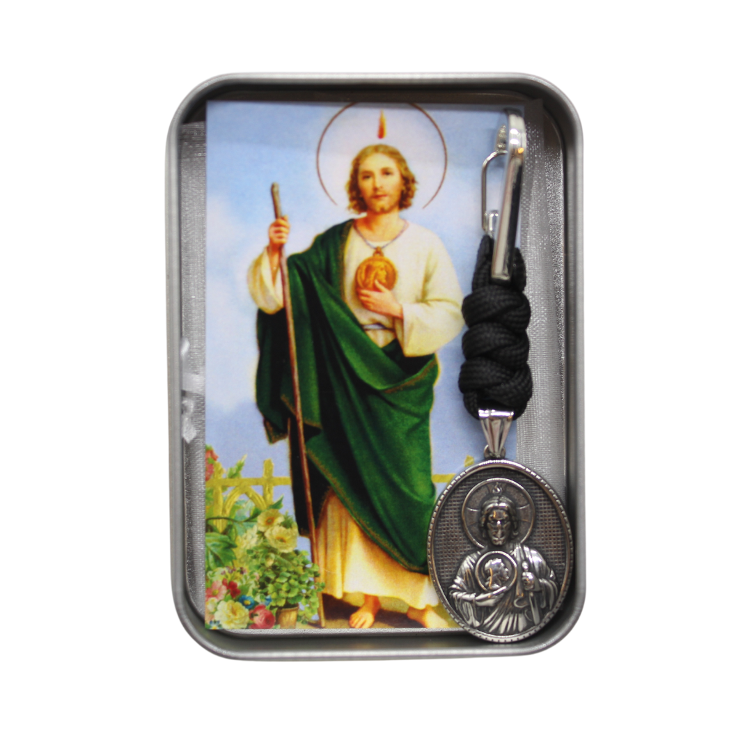 Stainless Steel Catholic Pocket Medal Prayer Kit