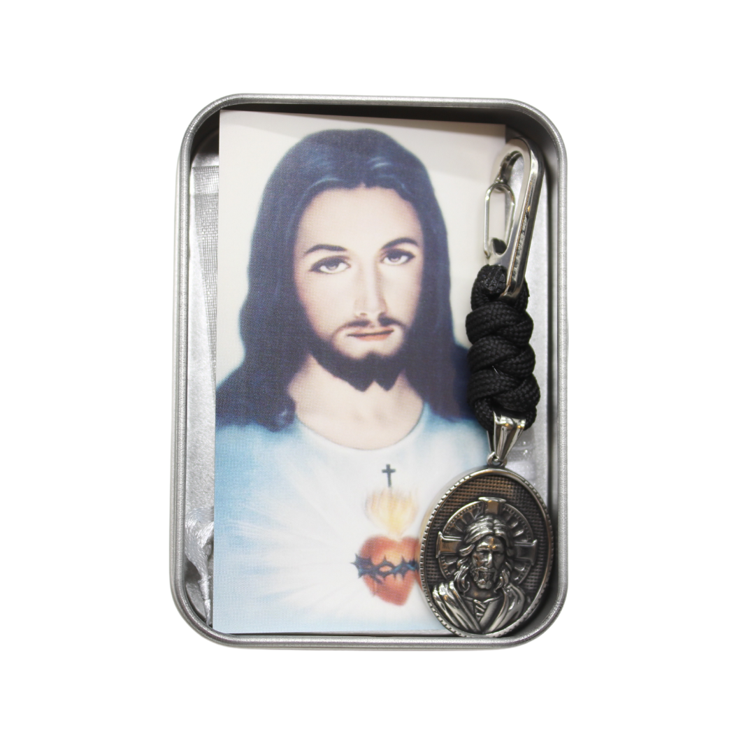 Stainless Steel Catholic Pocket Medal Prayer Kit