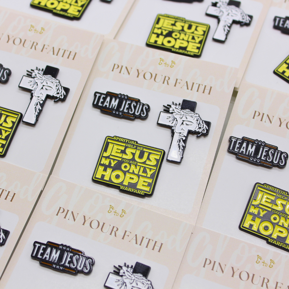 Pin Your faith Christian enamel pins (set of 3)