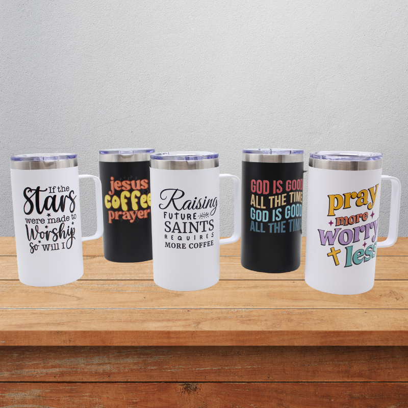 Inspirational 24oz Stainless Steel Thermal Coffee Cups