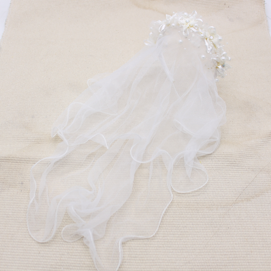 Flower hairband/Veil for Holy Communion/Confirmation