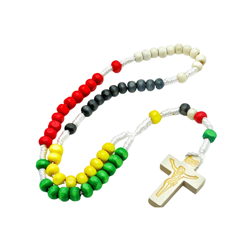 Wood Color Bead Rosary - 6mm