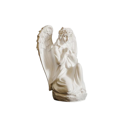 Polystone Praying Angel (White) - 15cm