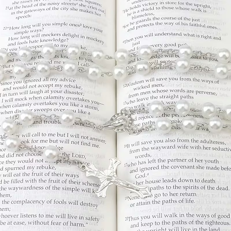 Faux Pearl Full Decade Rosary