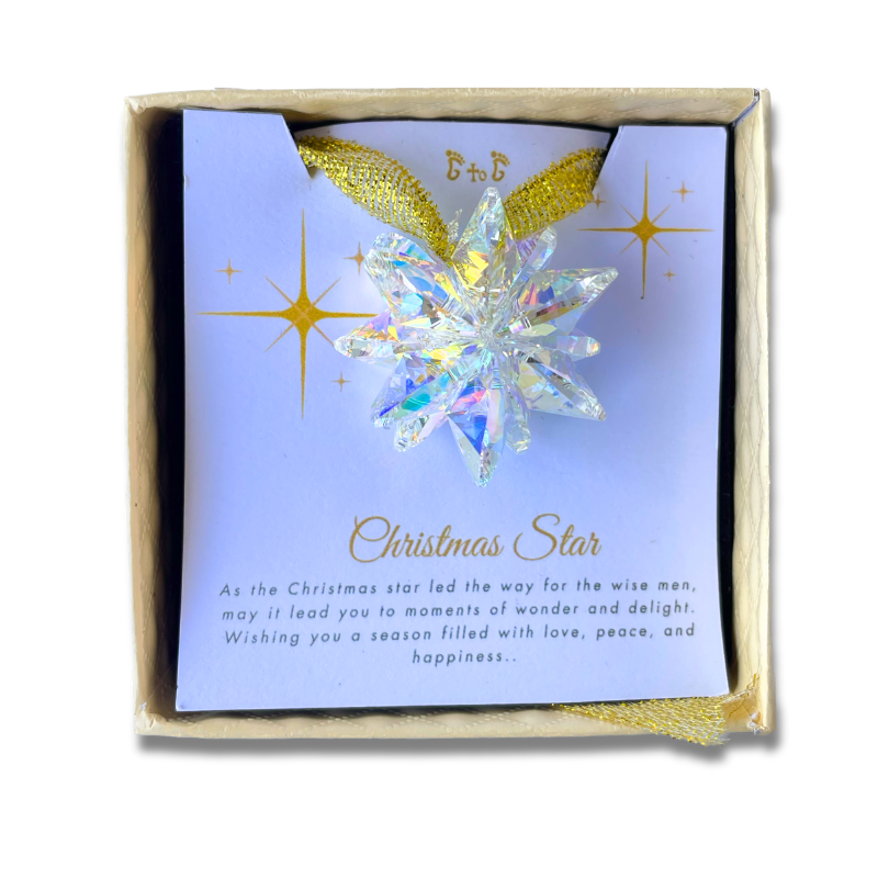 Austrian Crystal Christmas Star Charm