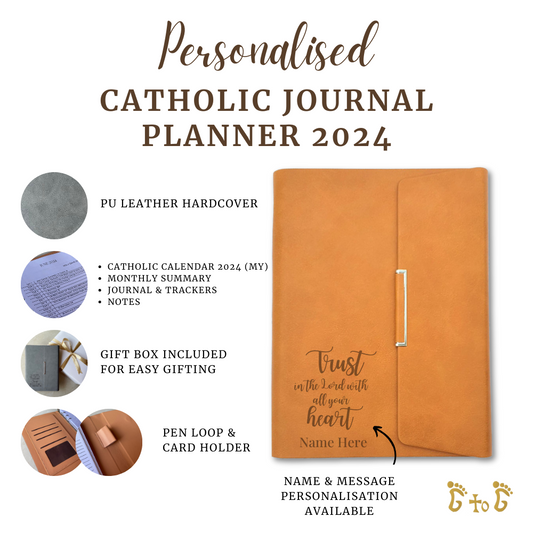 Catholic Journal Planner 2024 (Personalisation Available)