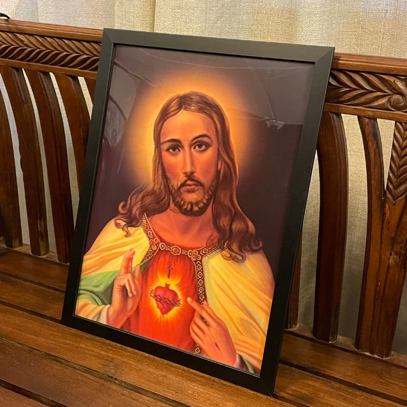 3D Holy Image Framed Wall Picture