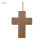 Wood Inspirational Cross - She is clothed with strength