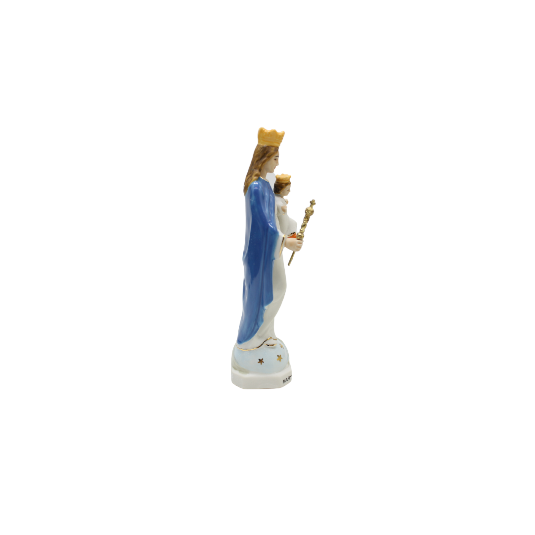 Our Lady Help of Christians Ceramic Statue - 17cm color
