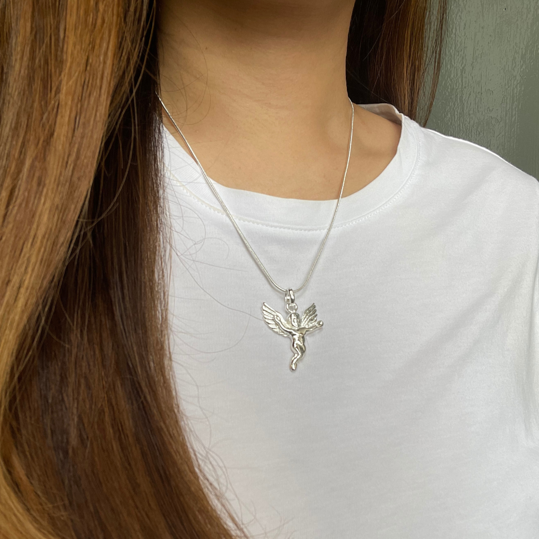 Silver Angel Pendant/Chain