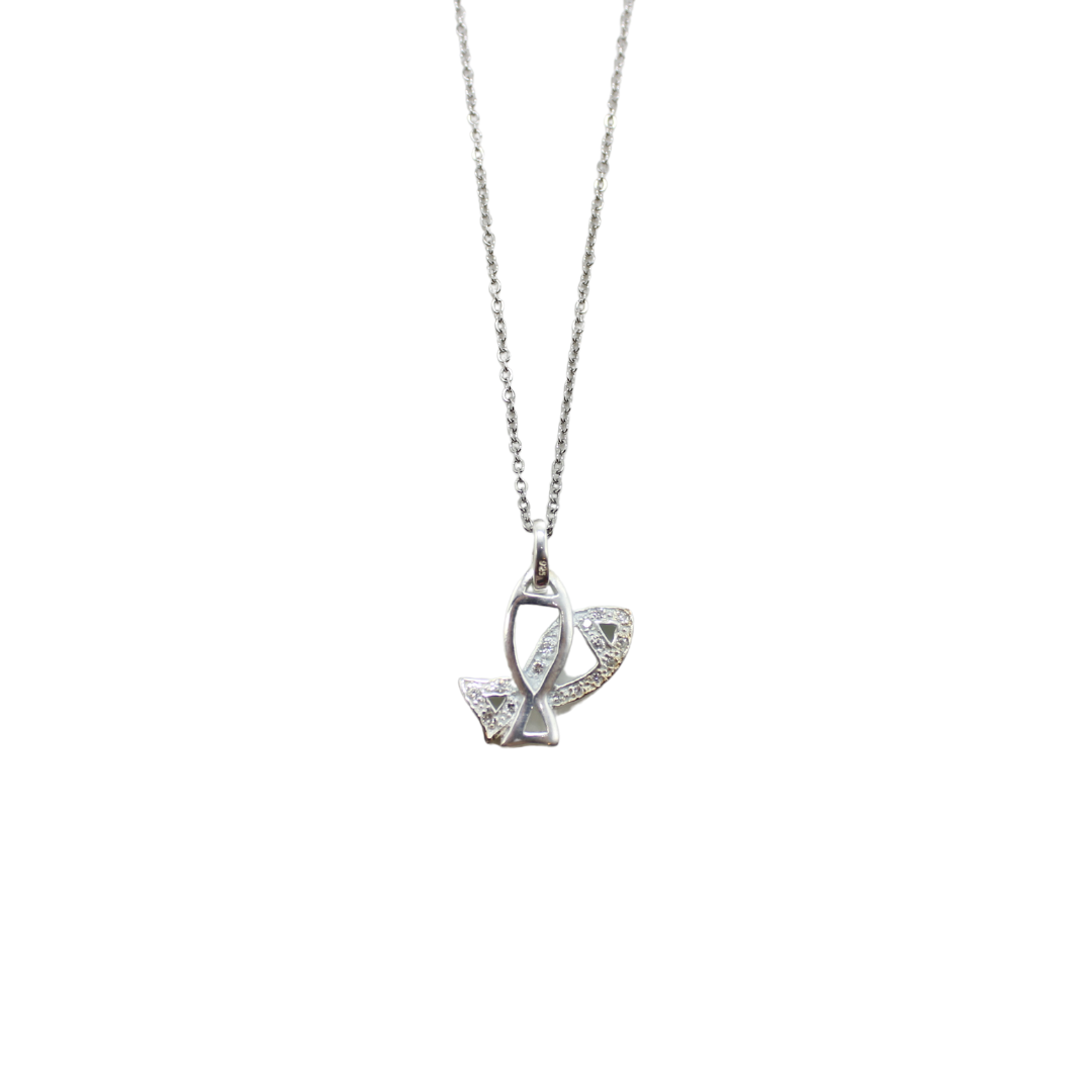 Silver Fish Pendant /Chain Set