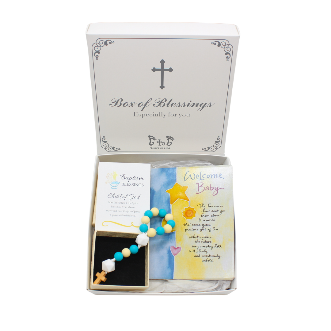 Baby Baptism Set H - Pink/Blue