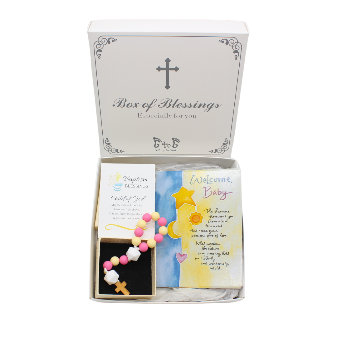 Baby Baptism Set H - Pink/Blue