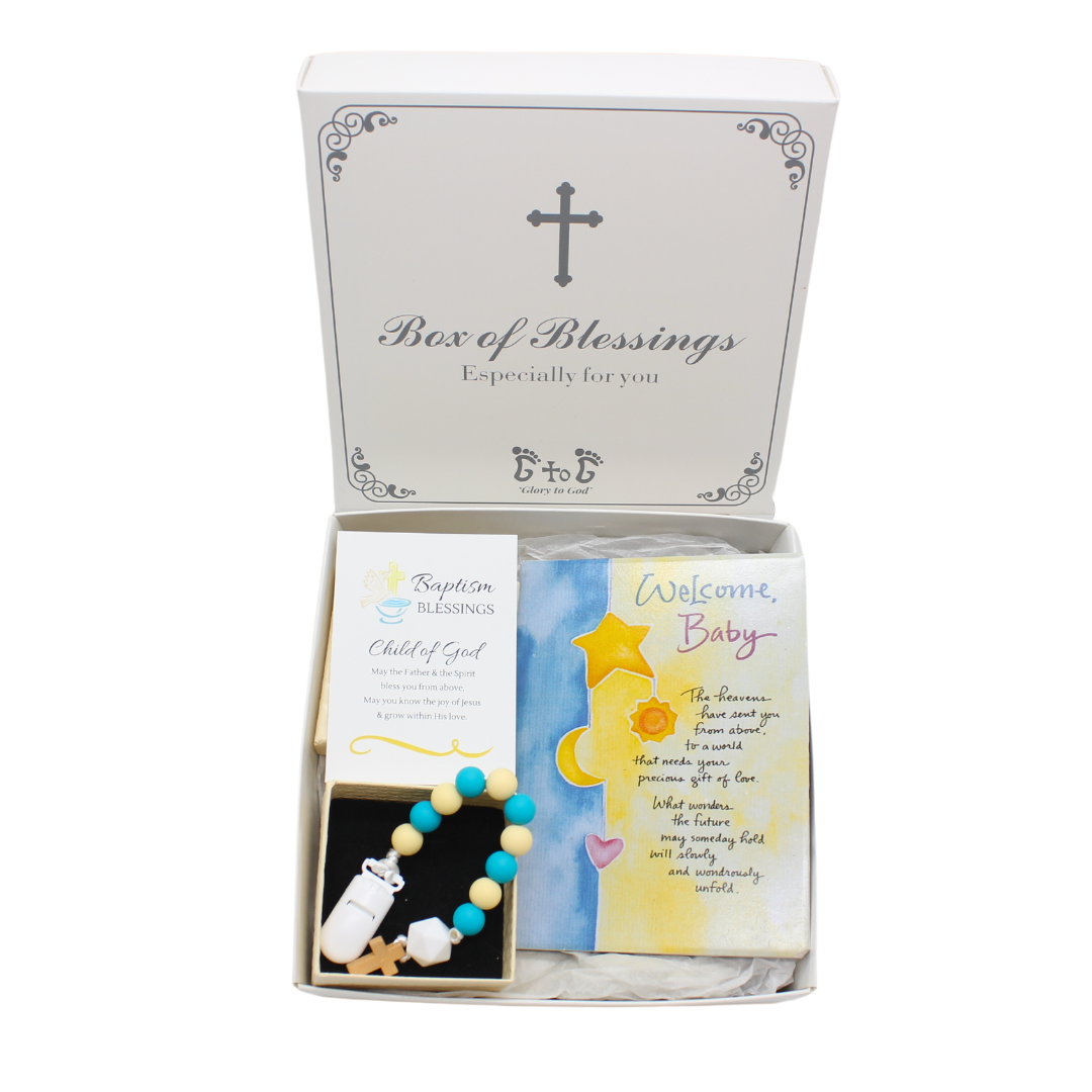 Baby Baptism Set G - Pink/Blue