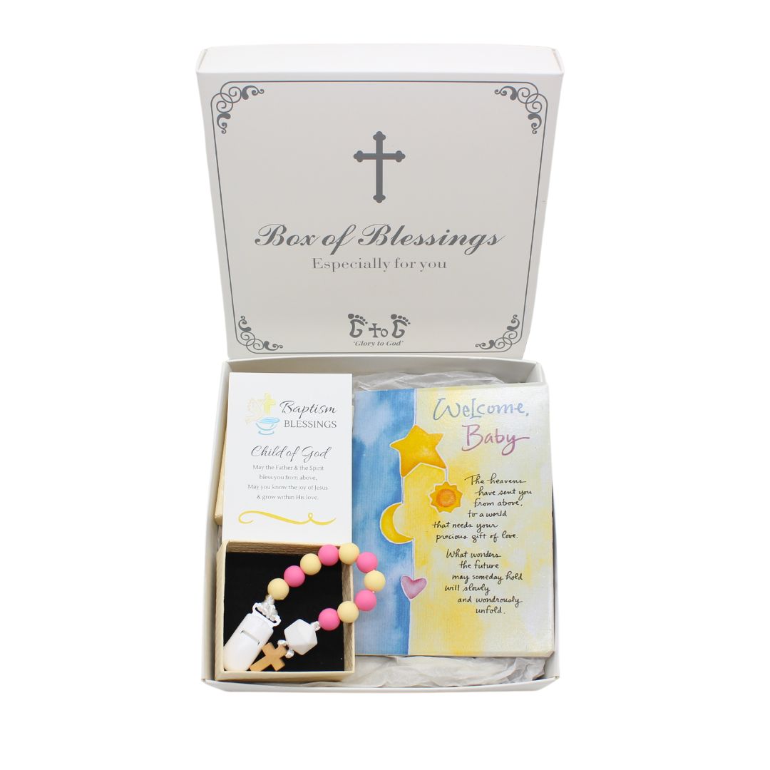 Baby Baptism Set G - Pink/Blue