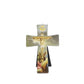 Ceramic Table/Wall Cross - Crucifixion/Resurrection/Crucified Christ - 18cm
