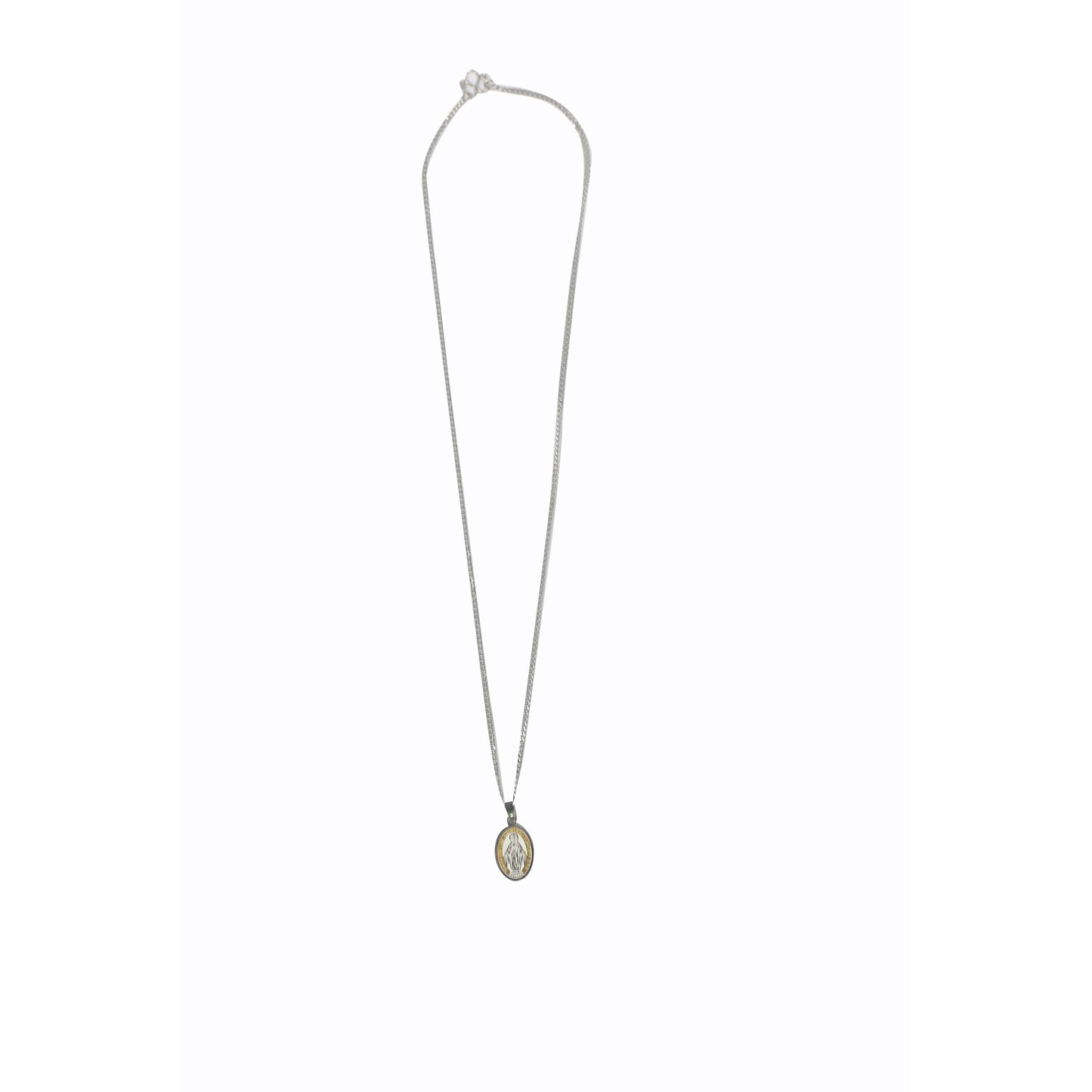 Stainless Steel Miraculous Medal/Chain set- 3cm (Gold plated)