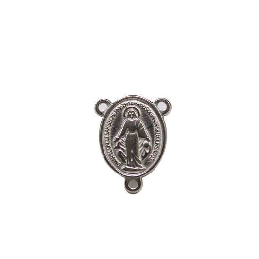 Stainless Steel Miraculous Medal Centerpiece for Rosary