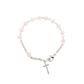 Korean Crystal Rosary Bracelet - White/Pink/Blue/Black/Red/Pink