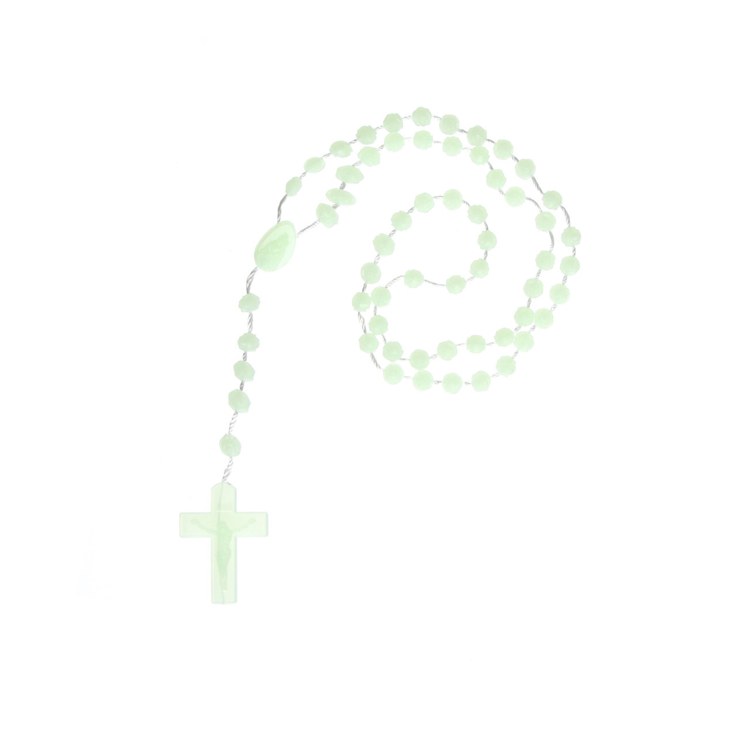 Luminous Rose/Round Bead Rosary