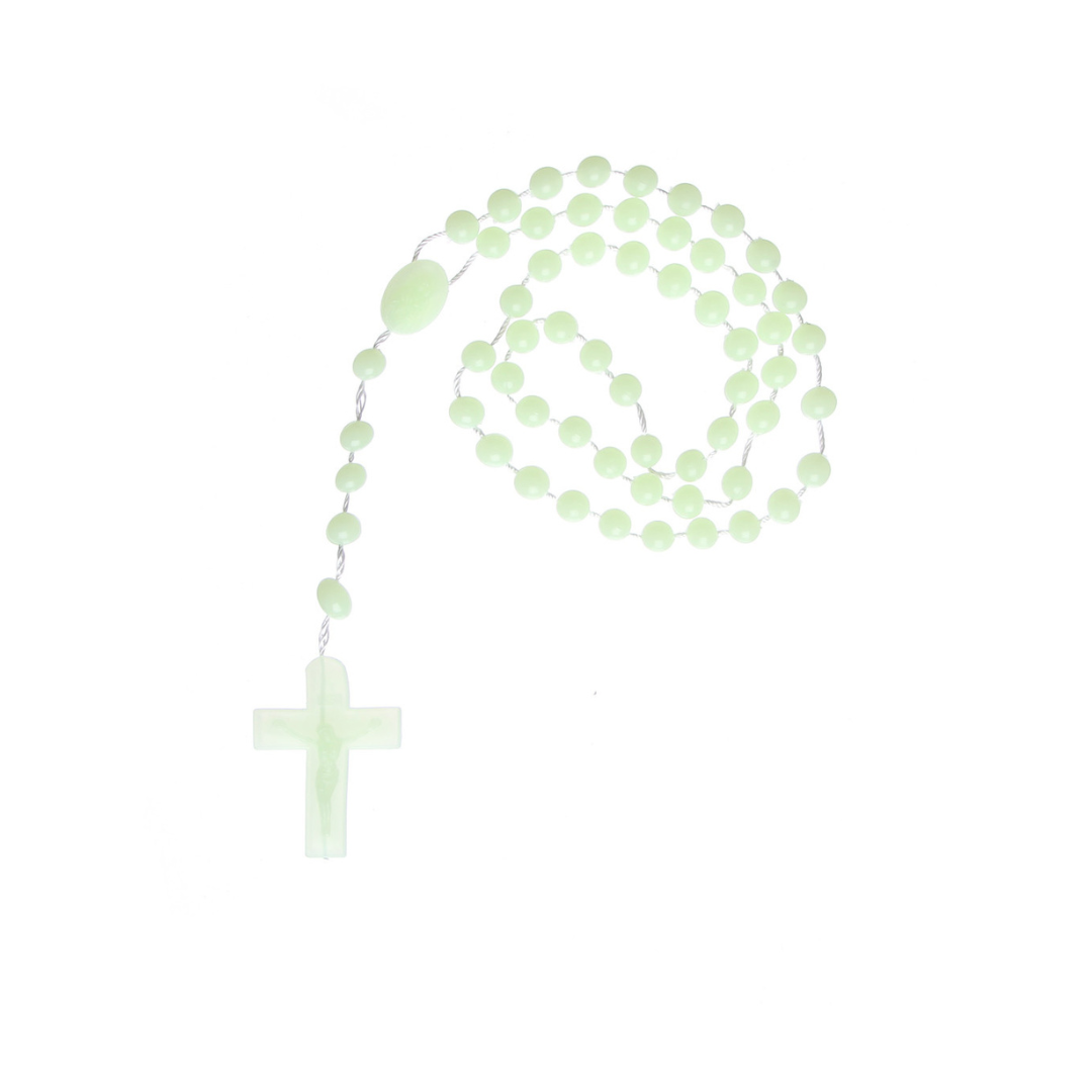 Luminous Rose/Round Bead Rosary