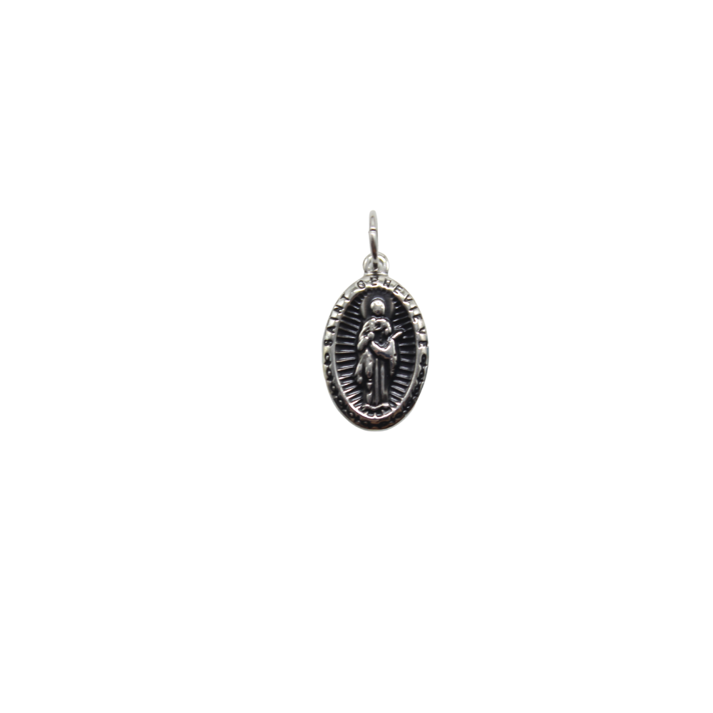 Stainless Steel St Genevieve Medal/Chain set- 1.5cm