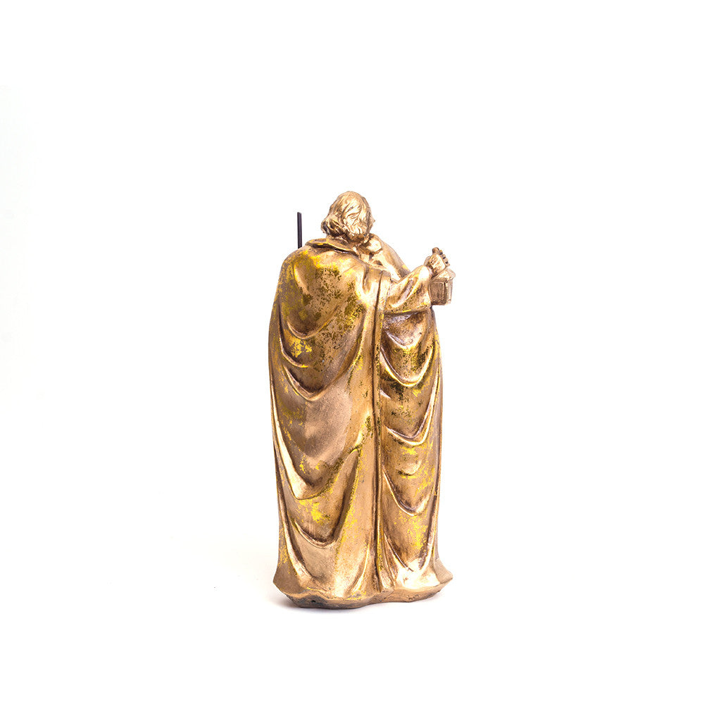 Polystone Holy Family Statue (Gold)