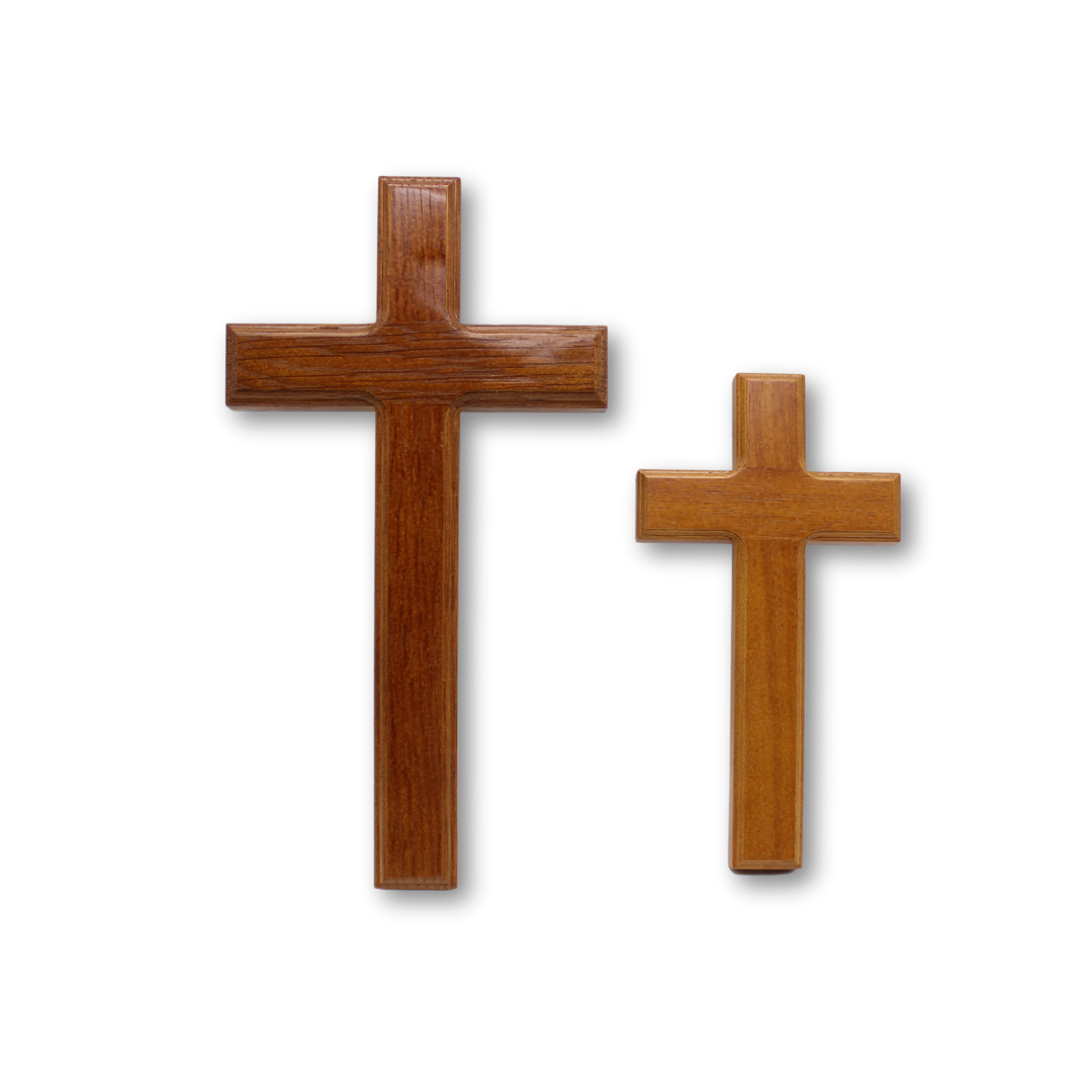 Wood Plain Wall Cross 29cm