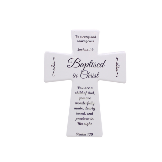 Ceramic Cross - Baptised in Christ