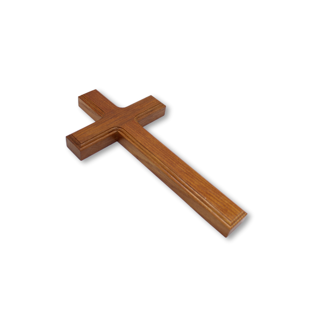 Wood Plain Wall Cross 29cm