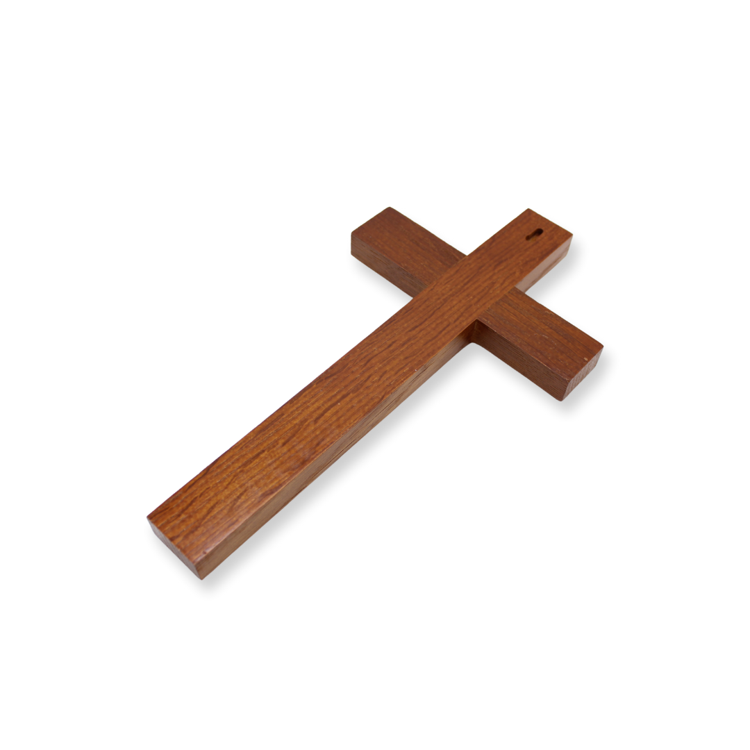 Wood Plain Wall Cross 29cm