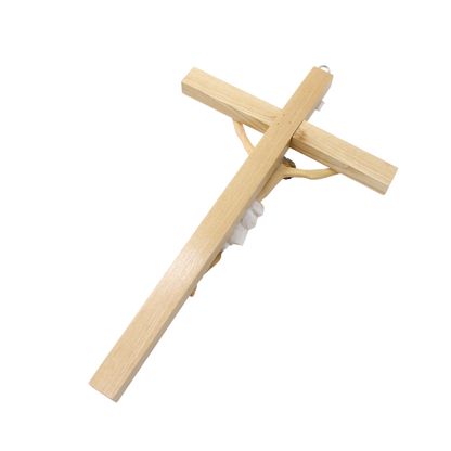 Wood Resin Wall Crucifix - 44cm