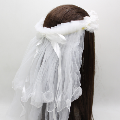 Flower hairband/Veil for Holy Communion/Confirmation